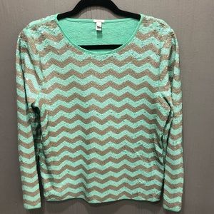 J Crew Sequence Top L